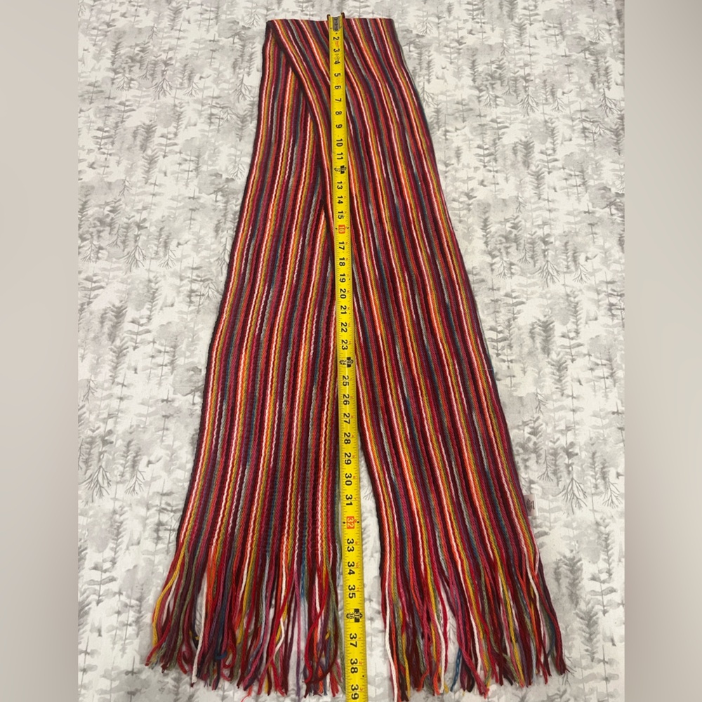 Colorful Alpaca knit Scarf- Made in Peru - Picture 4 of 5